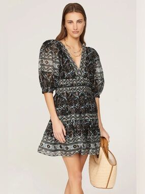 Sea NY Marlee Puff Sleeve Mini Dress - NWOT
